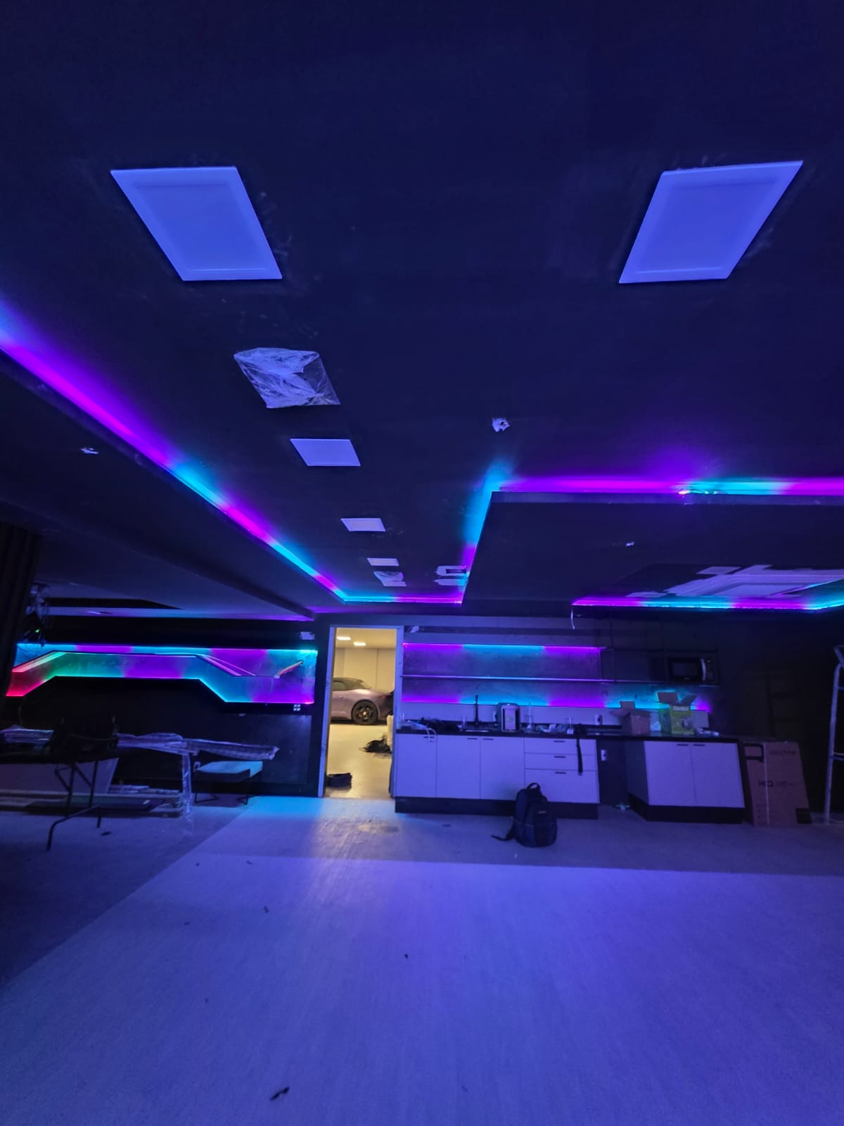 Instalação de fita-led RGB sequêncial